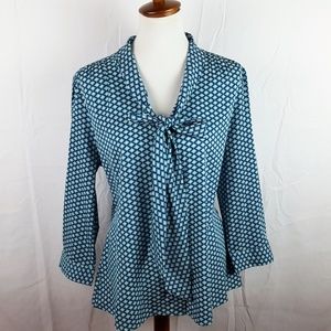 Banana Republic Size XL Blouse 3/4 Sleeve Bow